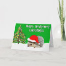 Search for hedgehog christmas cards Animal