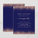 Search for navy and rose gold wedding invitations Trendy