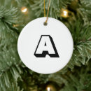 Search for letter christmas tree decorations Monogrammed