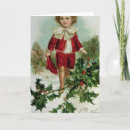 Search for victorian boy christmas cards Holly