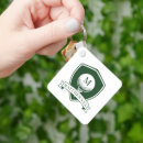 Search for white and green key rings For him