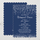 Search for string lights rehearsal dinner invitations Blue