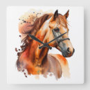 Search for beautiful horse clocks Horses