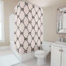 Search for girly shower curtains Monogrammed