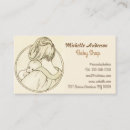 Search for baby shop business cards Babysitter