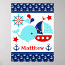 Search for blue anchor pattern posters Nautical