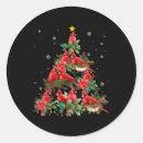 Search for cardinal in the snow stickers Winter
