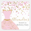 Search for pink dress stickers Sweet sixteen