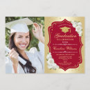 Search for gold graduation invitations Tassel