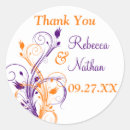 Search for purple and white wedding stickers Trendy