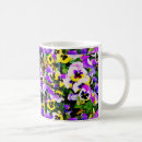 Search for colourful pansies mugs White