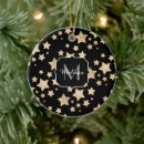 Search for gold star christmas tree decorations Bokeh