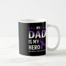 Search for dad is my hero mugs Cancer