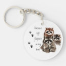 Search for cute raccoon key rings Racoon