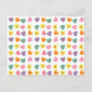 Search for conversation heart postcards Pastel