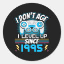 Search for level up birthday stickers Insert coin