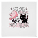 Search for cat dream posters Black