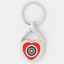 Search for bullseye key rings Red