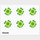 Search for green clover stickers Four