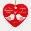 Search for our first home christmas tree decorations Heart