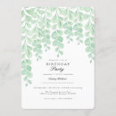 Search for plant birthday invitations Watercolor