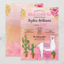 Search for llama 1st birthday invitations Cactus