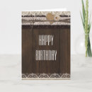Search for country western birthday cards Rustic