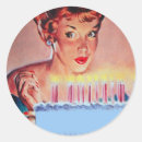 Search for vintage cake stickers Illustration