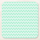 Search for green and white patterns coasters Chevron