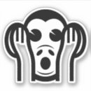 Search for hear no evil stickers Funny