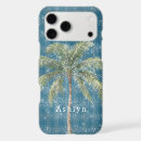 Search for tropical palm tree iphone cases Green