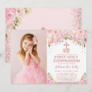 Search for peony first communion invitations Girl