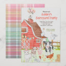 Search for pet birthday invitations Cute farm animals