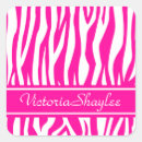 Search for hot pink zebra stickers Animal