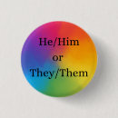 Search for he him pronoun badges They