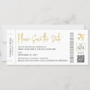 Search for aeroplane save the dates Boarding pass