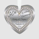 Search for 30th wedding anniversary christmas tree decorations Pearls