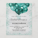 Search for silver quinceanera invitations Teal