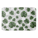 Search for botanical bath mats Monstera leaves