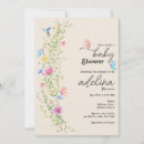 Search for butterfly garden baby shower invitations Little wildflower