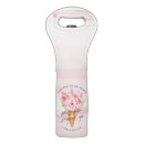 Search for pink flower wine bags modern