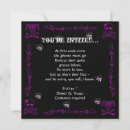 Search for skull halloween invitations Purple
