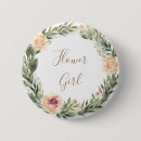 Search for flower frame badges Bridesmaid