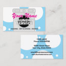 Search for washing laundry business cards Dry cleaning
