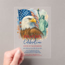 Search for square 4th of july invitations Eagle