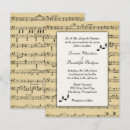 Search for musical wedding invitations Music notes