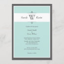 Search for aqua and grey wedding invitations Turquoise