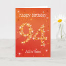 Search for 94th birthday cards Red