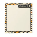 Search for tropical animal notepads Tiger