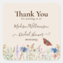 Search for butterfly bridal shower stickers Thank you